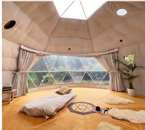 เต็นท์โดมทรงจีโอเดสิกสำหรับตั้งแคมป์ รีสอร์ท แกลมปิ้ง โรงแรมกลางแจ้ง ขนาด 3x3 เมตร กันน้ำ ทนทาน ขายส่ง - Product Image 5