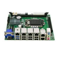 Carte mère industrielle embarquée H81 LGA1150, 6 ports Ethernet Gigabit I225, 6 ports COM RS485, VGA, DDR3 Max 8 Go pour pare-feu et routeur