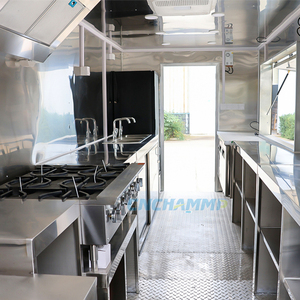 Chammp Unique Vintage Remorque de Restauration Mobile Food Truck avec Station Bonbons et Frites Cuisine Complète Barbecue au Charbon pour Utilisation Extérieure - Product Image 6