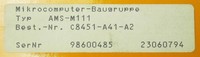 AMS-M111 C8451-A41-A2 Microcomputadora - Conjunto de Componentes -- Original, Nuevo