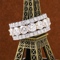 10k 14k 18k massives echtes Gold DEF VVS Moissan ite Diamond Fashion Ringe Custom Schmuck Herren ring HipHop Schmuck Herr der Ringe