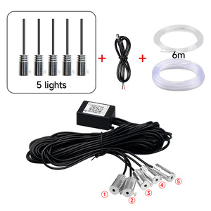 Nuova Luce Ambientale LED per Auto RGB 16 Milioni di Colori Fibra Ottica <span class=keywords><strong>Ritmo</strong></span> Musicale Interni Auto Completi 12V Modello A116 Compatibile - Product Image 5