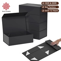 Baoren Nouveaux Coffrets Cadeaux Pliables avec Impression de Logo Personnalisé Boîtes en Papier Pliables Magnétiques Flip-Top Boîtes Pliantes One-Pc pour la Vente en Gros