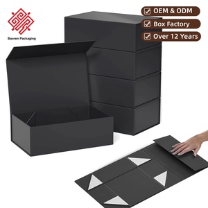Baoren New Folding Gift <b>Boxes</b> with Custom Logo Printing Magnetic Flip-Top Folding Paper <b>Boxes</b> One-Pc Folding <b>Boxes</b> for Wholesale - Product Image 1