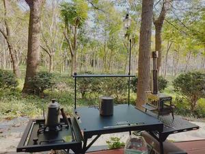 Mesa de Cocina Portátil de Aluminio para Acampar, Mesa de Comedor Multifuncional Moderna para Exteriores - Product Image 2