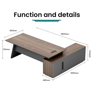 Bàn làm việc giám đốc, bàn văn phòng kiểu cổ điển, giá gốc nhà máy, khuyến mãi nóng - Product Image 2