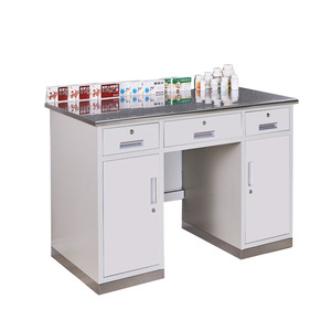 Armoire de pharmacie en acier Xinlongfei de 1,2 m de large avec portes vitrées pour le stockage et la distribution de médicaments - Product Image 3