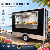 Remorque alimentaire mobile clé en main, équipement de cuisine personnalisé, homologuée DOT, multifonctionnelle, garantie 1 an, pour la vente de nourriture de rue et de café