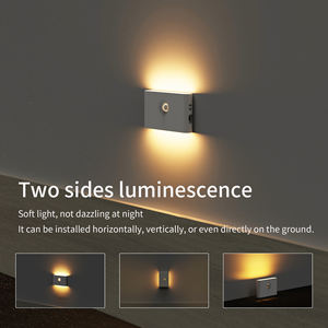 Due lati luminosi proteggere i nostri occhi sensore luce notturna per bambini luce notturna graziose camere da letto portatili soggiorno luce notturna - Product Image 4