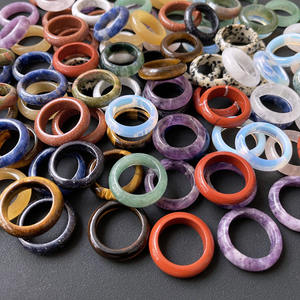 Anelli in Cristallo Naturale Colorato all'Ingrosso: Howlite, Ametista dei Sogni, Pietre Curative, <span class=keywords><strong>Agata</strong></span>, Quarzo Rosa - Anello in Cristallo per la Festa della Mamma - Product Image 6