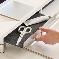Support de moniteur double écran en bois de qualité supérieure avec tiroir, organisateur de bureau modulaire pour un espace de travail minimaliste