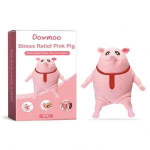 Cerdo Rosa Divertido DOWMOO, Antiestrés, Descompresión, Cerdo Elástico, Cerdo de Peluche para Apretar, Juguetes para Aliviar el Estrés - Product Image 1