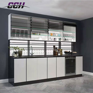 <span class=keywords><strong>Armoire</strong></span> à volets roulants intelligente pour cuisine |   Porte à persiennes électriques |   Volet roulant motorisé en aluminium pour armoires murales - Product Image 4