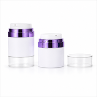 Flacon pompe sans air YN505B à filetage direct usine, 30-100 ml, avec bouchon PETG, pot cosmétique sous vide pour emballage de sérum et lotion