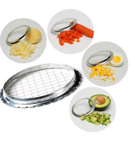 Stainless Steel Egg Slicer Manual <b>Vegetable</b> <b>Cutter</b> Potato Onion Shredder Compact Kitchen Tool - Product Image 1