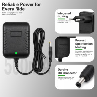 Chargeur de batterie au plomb 12V pour voiture électrique pour enfants, Jeep, SUV, tout-terrain, avec port DC 5.5x2.1mm, prise US/EU