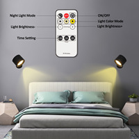 Lampe murale intelligente à chargement sans fil, luminaire d'angle magnétique moderne pour chambre, couloir, salon