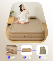 Matelas pneumatique gonflable automatique en tissu laminé à trame super résistante avec pompe à batterie au lithium intégrée