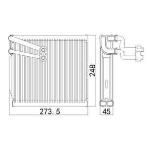 Système de climatisation automobile de rechange, évaporateur de climatisation automobile pour HYUNDAI CRETA OEM 97139A0000 - Product Image 4