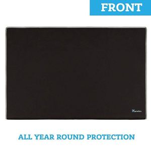 Housse de protection universelle pour téléviseurs d'extérieur 40" 42" 43" résistante aux intempéries pour écrans plats, compatible avec la plupart des supports et pieds de télévision, noire - Product Image 4