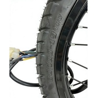 Roue de moto à moteur intégré DELFAST QS205 19*1.6 noire 72V5000W 3.5T avec déport de 150mm et pneu de route 80/100-19 à prix abordable