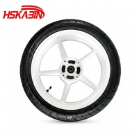 HSKABIN Yozma Tuttio EM5 RTR E Dirt Bike, roues Supermoto de 12 pouces, pneus Kenda Curve blancs, pièces et accessoires de moto, pneus tout-terrain