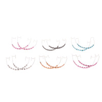 Cadena Decorativa Colorida para Brackets Dentales, Modelo de Brackets para Dientes, Gama Completa, para Terapia Oral, Equipo y Accesorio de Moda