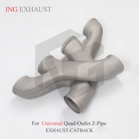 ING Nouveau design, nouveau produit, acier inoxydable, conçu spécifiquement pour les châssis Corvette Z06/ZR1, tuyau en Z à quatre sorties universel