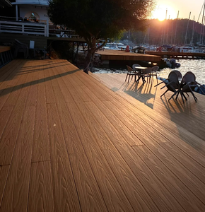 モダン 屋外用 防水 耐久性 WPCフローリング 長尺 ウッドデッキ 庭向け - Product Image 5