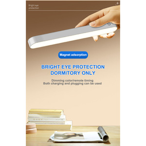 Lampe de bureau LED 3000-6000K, télécommande, veilleuse alimentée par batterie, pour étudiants, enfants, éclairage de chevet, dortoir - Product Image 3