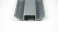 Rail de guidage en PVC pour rideaux de voiture, rail droit et courbé, profilé en plastique pour pare-soleil