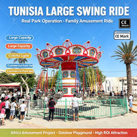 Manège Chaises Volantes Rotatives Géantes pour Parc d'Attractions et Fête Foraine, Équipement de Divertissement de Qualité, Tunisie, À Vendre