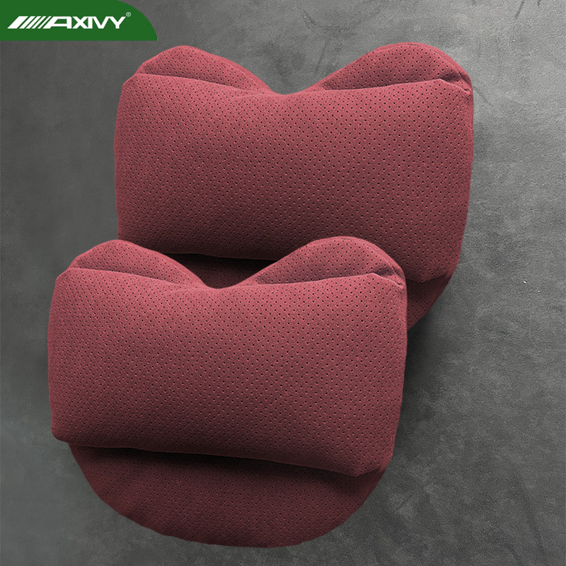 Coussin de soulagement de la pression en forme de pêche - rouge volcan avec ventilation