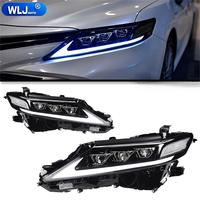 Kit de modernisation de phares LED pour Toyota Camry 2018-2023, avec lentilles de projecteur, feux de jour (DRL) et clignotants séquentiels.