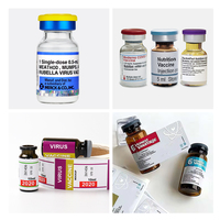 Etiqueta Adhesiva para Frascos de Medicamentos, Botellas Pequeñas de Vidrio, Impresión de Logotipo Personalizado, Etiqueta Holográfica para Botellas
