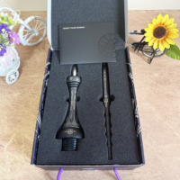 Chicha miniature ALPHA X givrée personnalisée en usine, éco-responsable, durable, édition limitée, en acier inoxydable, coffret cadeau