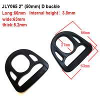 Penjualan Laris Tali Gesper Webbing Bentuk D Plastik Hitam Berkualitas Tinggi Grosir Mewah Vintage Cincin D Ringan Tahan Lama