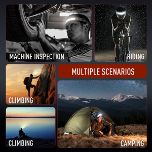 Helmet Headlamp Flashlight Headlight Silicone COB <strong>Sensor</strong> <strong>Head</strong> Lamp Light Type-c Rechargeable Led Headlamps <strong>Motion</strong> <strong>Head</strong> Lamp - Product Image 6