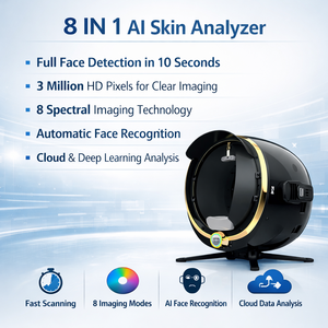 Dispositivo Portatile di Diagnosi Intelligente con Specchio Magico AI per Analisi della Pelle 3D e Scanner Facciale per <span class=keywords><strong>Bellezza</strong></span> Domestica - Product Image 6