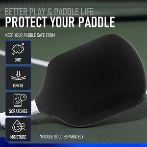 Logo personnalisé durable néoprène sport ping-pong tennis de table <span class=keywords><strong>badminton</strong></span> <span class=keywords><strong>raquette</strong></span> étui cornichon balle pagaie couverture étui de protection - Product Image 3