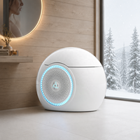 Toilette intelligente de luxe avec télécommande, bidet électronique, chasse d'eau automatique, forme sphérique, modèle œuf, en promotion