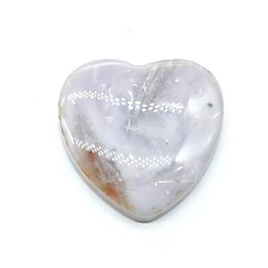 Lavender <b>Aventurine</b> 28x19mm Heart Cut Cabochon Loose Stone For Jewelry Making - Product Image 1