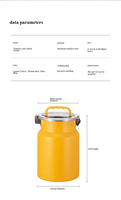 Grand Conteneur Multifonctionnel en Acier Inoxydable Épaissi de 5L+ pour Stockage de Riz et Farine, Anti-Insectes, Anti-Humidité et Hermétique pour Usage Domestique