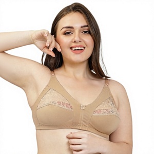 Sujetador de media copa de algodón y poliéster sin relleno, sin aros, suave, transpirable y cómodo para mujer, fabricante y proveedor mayorista - Product Image 1