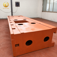 Base de machine et banc de tour en acier soudé usiné CNC sur mesure, fabrication OEM pour composants d'outils de fraisage