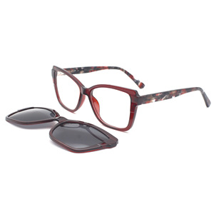 <span class=keywords><strong>Occhiali</strong></span> <span class=keywords><strong>da</strong></span> <span class=keywords><strong>Sole</strong></span> Vintage HIGO <span class=keywords><strong>da</strong></span> <span class=keywords><strong>Donna</strong></span> con Montatura Completa Rotonda, Clip-On, Protezione UV, Materiali Magnetici e Lenti TAC - Product Image 2