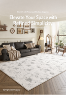 Low-Pile-Teppich für den Eingang Wohnzimmer Persian Distressed Entry Rug Bohemian Faux Wool Indoor Accent Rug