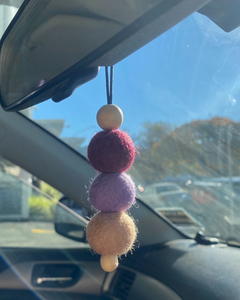 Oem bon marché personnalisé suspendu à la main breloque de voiture pince pour évent accessoire pompon 100% boules de feutre de <span class=keywords><strong>laine</strong></span> diffuseurs d'huile essentielle de voiture - Product Image 4