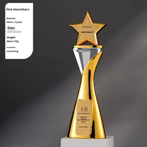 Nuevo Trofeo 2025 Personalizado <span class=keywords><strong>de</strong></span> Alta Gama, Creativo, Corporativo, <span class=keywords><strong>de</strong></span> Honor, para Empleados Destacados, Placa Conmemorativa <span class=keywords><strong>de</strong></span> Metal, Adorno <span class=keywords><strong>de</strong></span> <span class=keywords><strong>Agradecimiento</strong></span> - Product Image 6