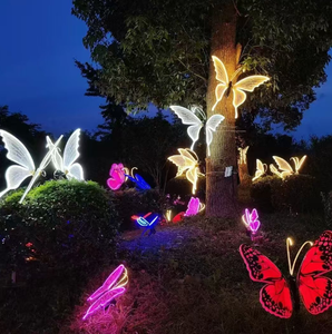 Led lớn sống động trang trí ngoài trời không thấm nước di chuyển bướm đứng ánh sáng mặt Dây Chuyền Bướm ánh sáng vườn - Product Image 1